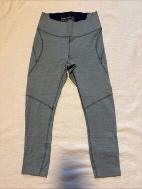 Outdoor Voices Sage Green Performance Capri Leggings